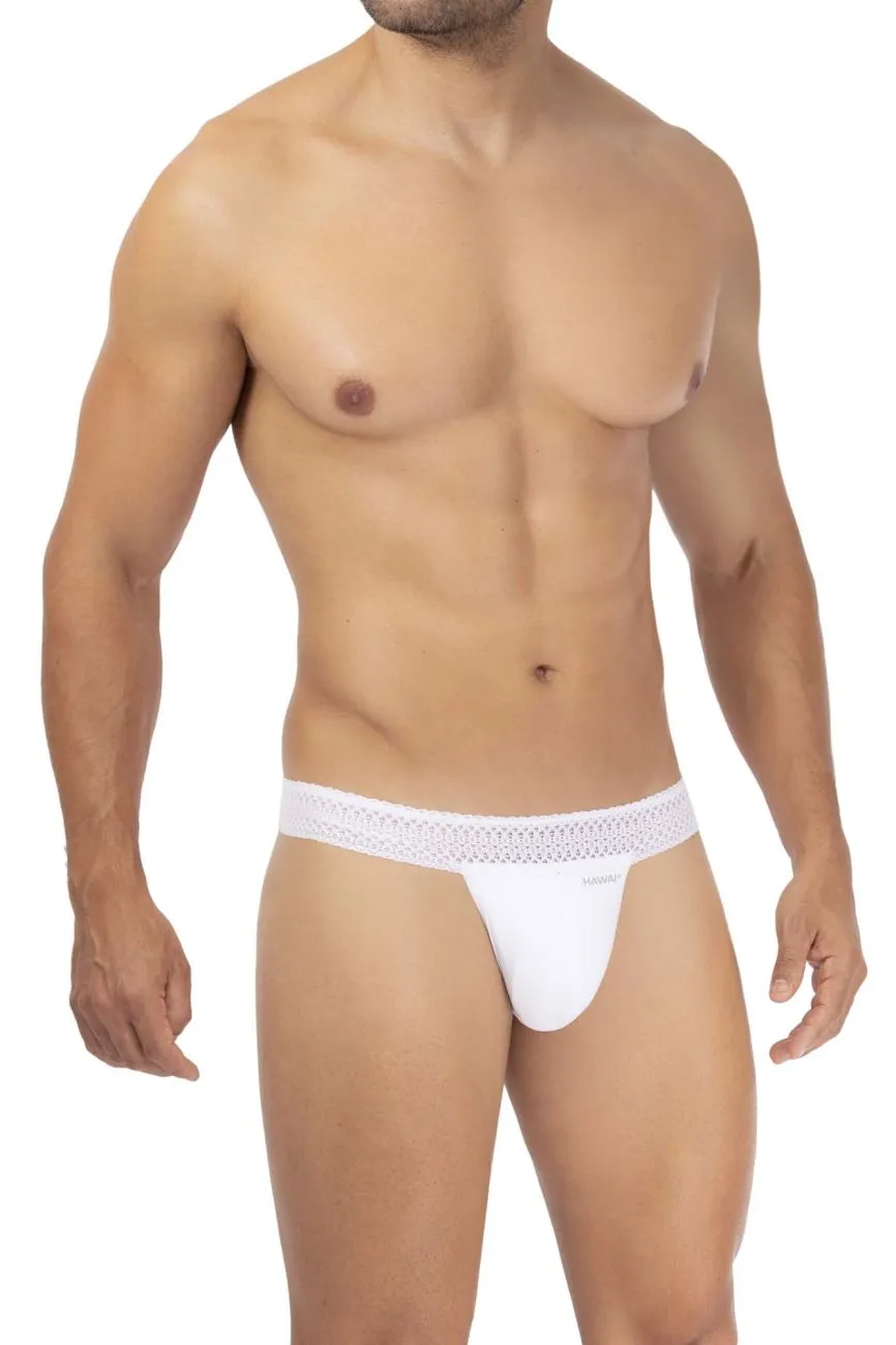 Clothing_Hawair_Mens Underwear HAWAI 42347 Microfiber Thongs Color White