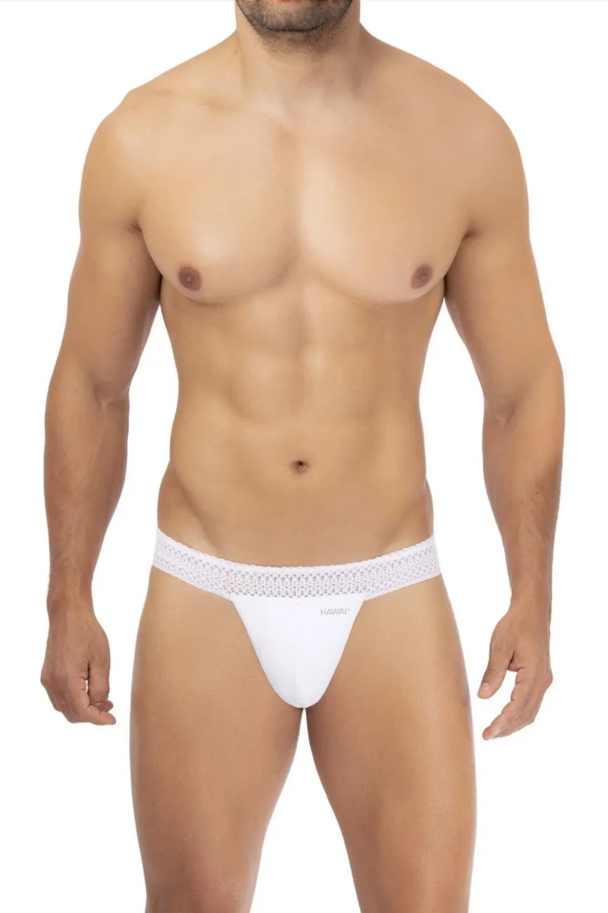 Clothing_Hawair_Mens Underwear HAWAI 42347 Microfiber Thongs Color White