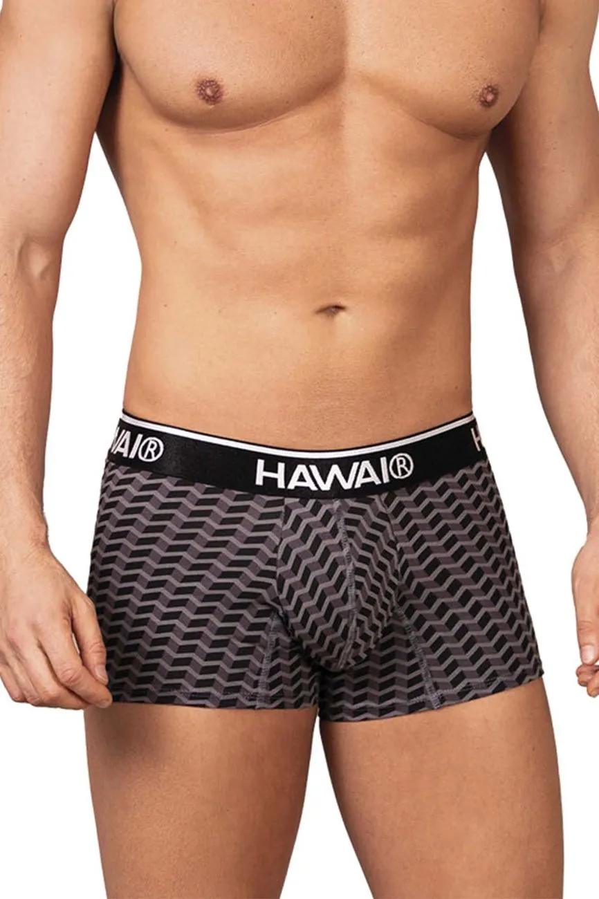 Clothing_Hawair_Mens Underwear HAWAI 42371 Printed Trunks Color Gray