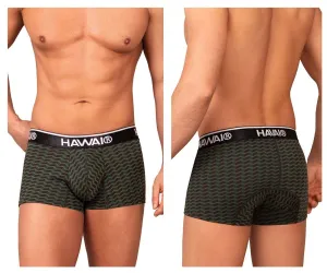 Clothing_Hawair_Mens Underwear HAWAI 42371 Printed Trunks Color Green