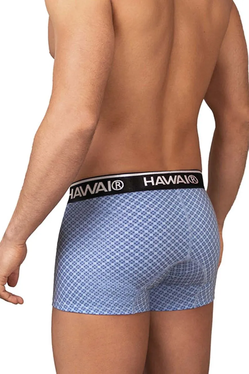 Clothing_Hawair_Mens Underwear HAWAI 42421 Printed Trunks Color Blue