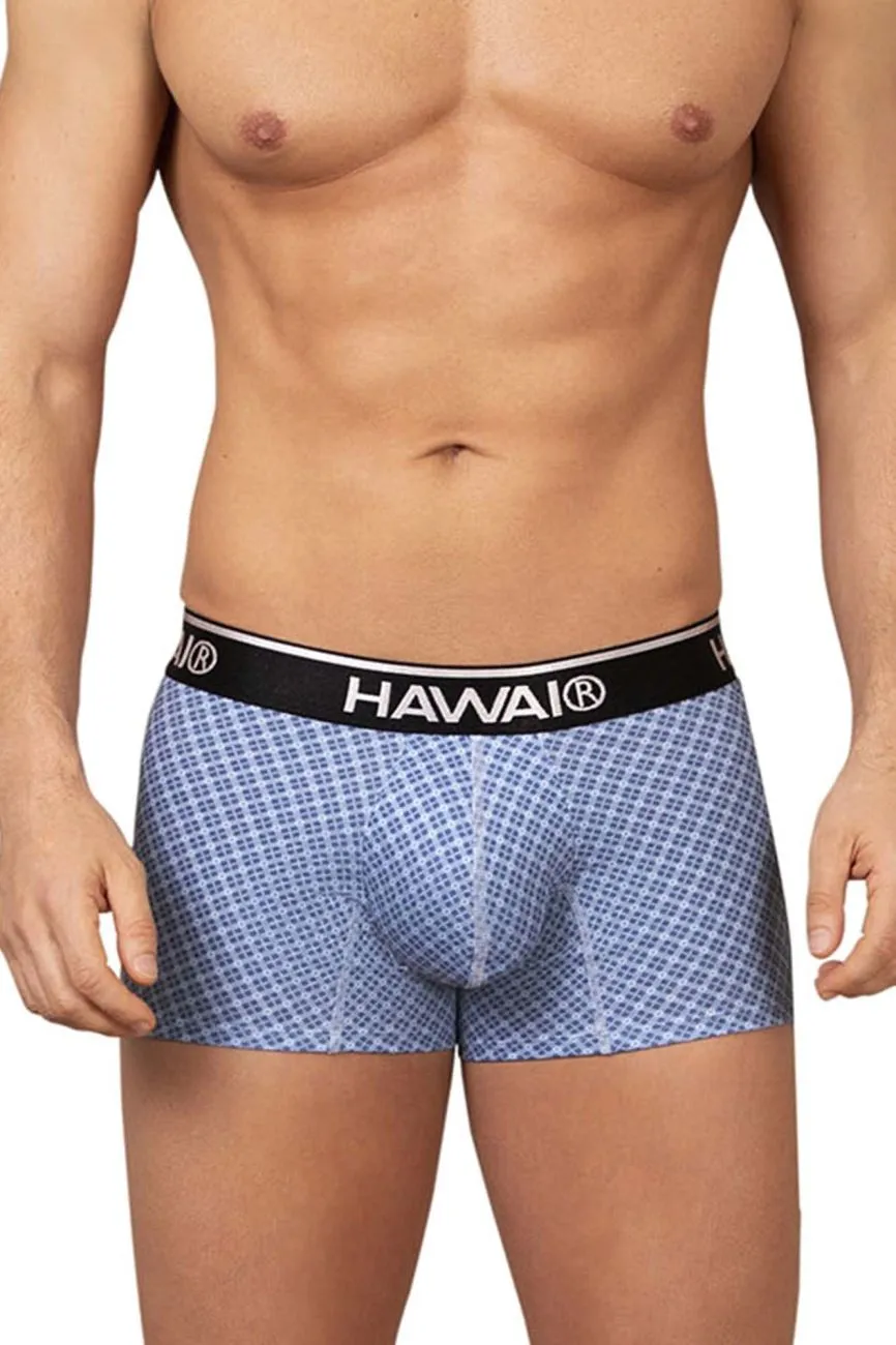 Clothing_Hawair_Mens Underwear HAWAI 42421 Printed Trunks Color Blue