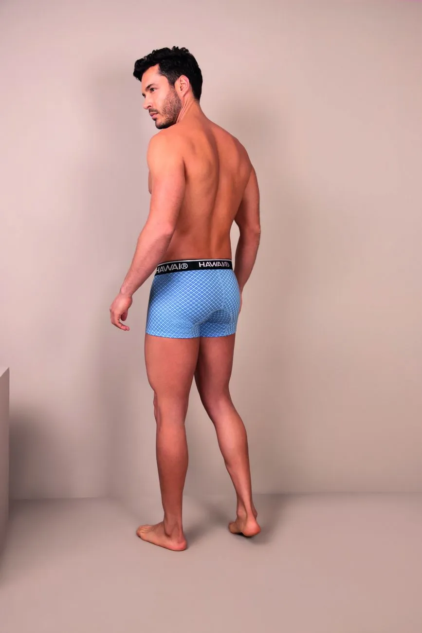 Clothing_Hawair_Mens Underwear HAWAI 42421 Printed Trunks Color Blue
