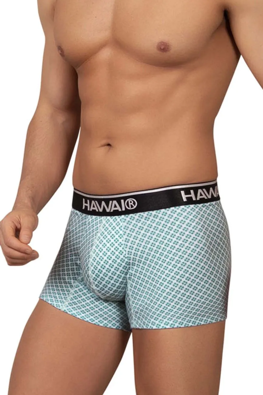 Clothing_Hawair_Mens Underwear HAWAI 42421 Printed Trunks Color Green