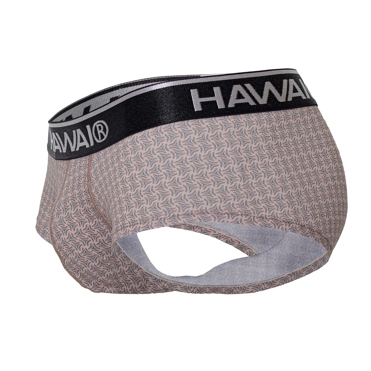 Clothing_Hawair_Mens Underwear HAWAI 42431 Printed Briefs Color Cocoa