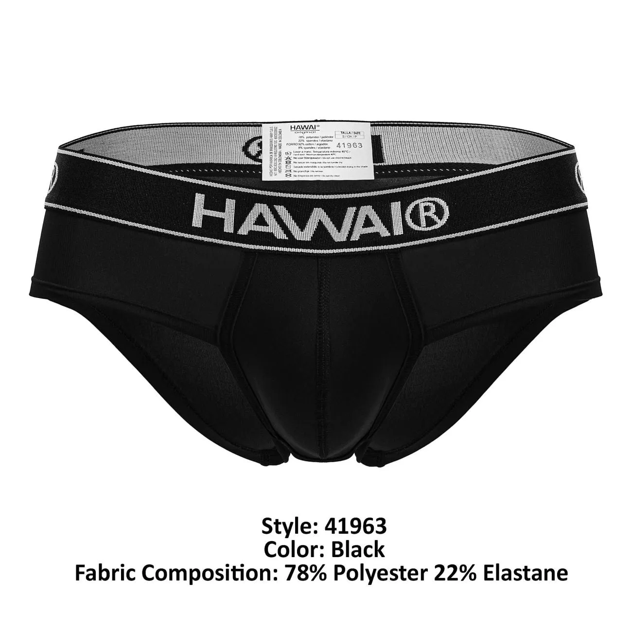 Clothing_Hawair_Mens Underwear HAWAIR 41963 Microfiber Briefs Color Black