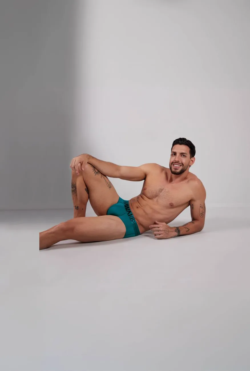 Clothing_Hawair_Mens Underwear HAWAIR 41963 Microfiber Briefs Color Green