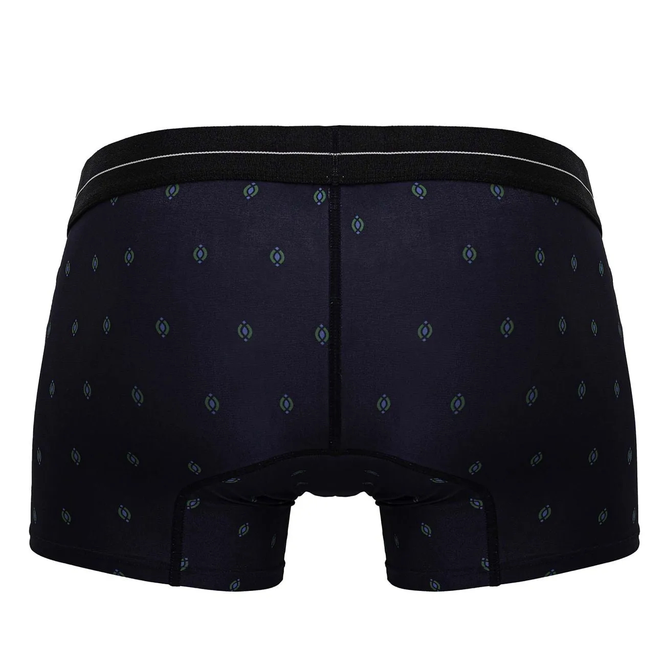 Clothing_Hawair_Mens Underwear HAWAIR 42520 Printed Microfiber Trunks Color Dark Blue