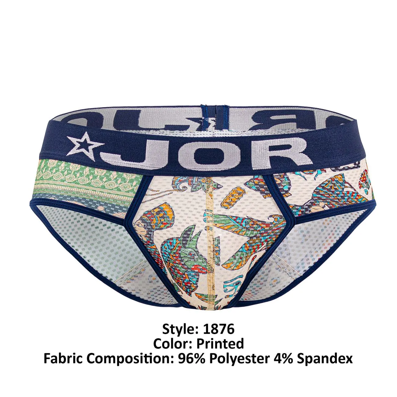 Clothing_Jor_Mens Underwear JOR 1876 Cairo Briefs Color Printed