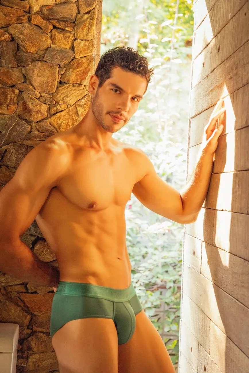 Clothing_Jor_Mens Underwear JOR 1952 Element Briefs Color Green