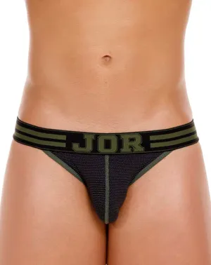 Clothing_Jor_Mens Underwear Jor 2059 College Jockstrap Black