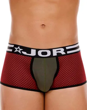 Clothing_Jor_Mens Underwear Jor 2076 Army Trunks Wine