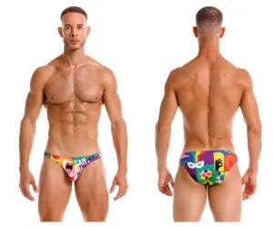 Clothing_Jor_Mens Underwear JOR 2171 Carnival Bikini Color Printed
