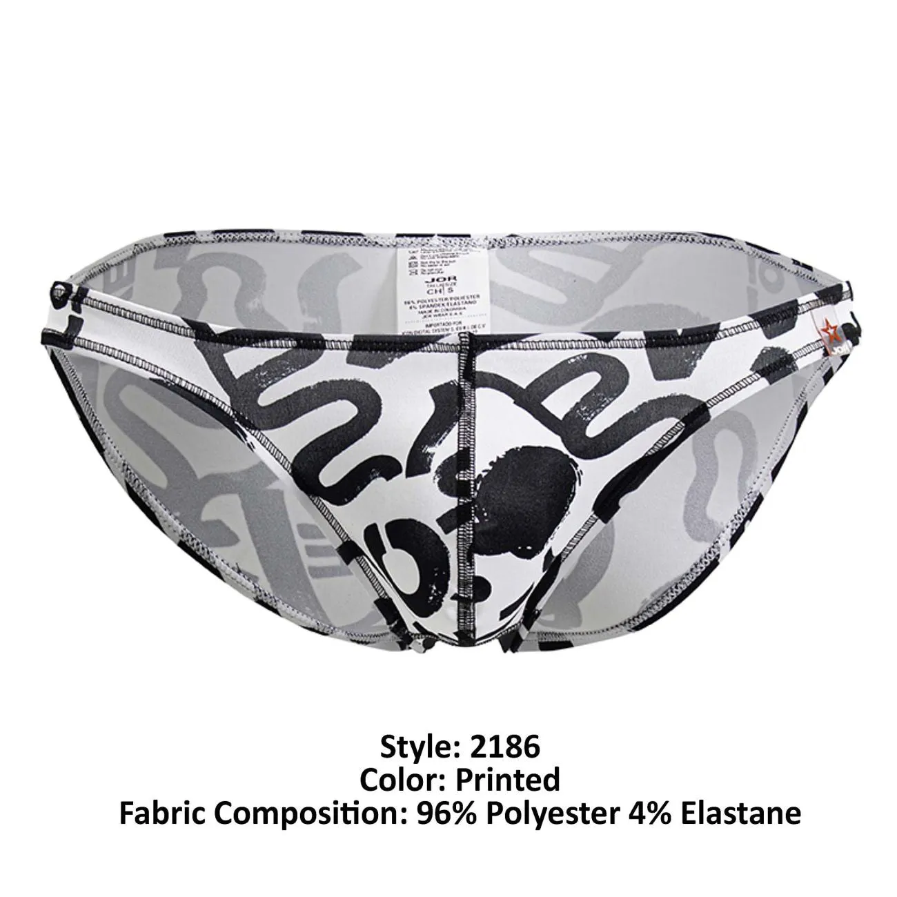 Clothing_Jor_Mens Underwear JOR 2186 Love Bikini Color Printed