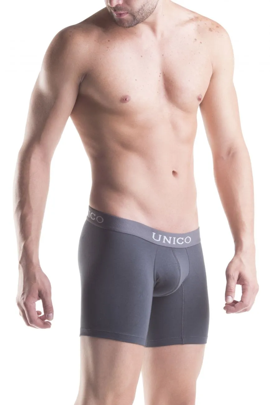 Clothing_Mundo Unico_Mens Underwear Unico 1200090196 (9612010020596) Boxer Briefs Asfalto Cotton Color Gray