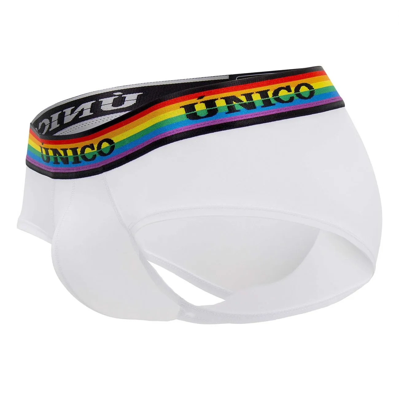 Clothing_Mundo Unico_Mens Underwear Unico 21050201101 Love Wins Briefs Color 00-White