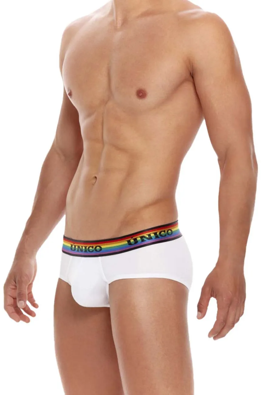 Clothing_Mundo Unico_Mens Underwear Unico 21050201101 Love Wins Briefs Color 00-White