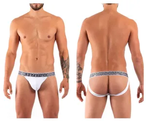 Clothing_Mundo Unico_Mens Underwear Unico 21070301203 Felt Jockstrap Color 63-White