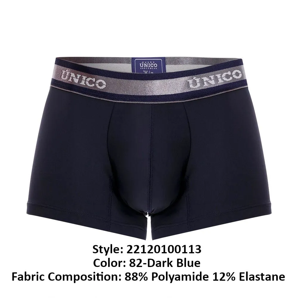 Clothing_Mundo Unico_Mens Underwear Unico 22120100113 Cardenal M22 Trunks Color 82-Dark Blue