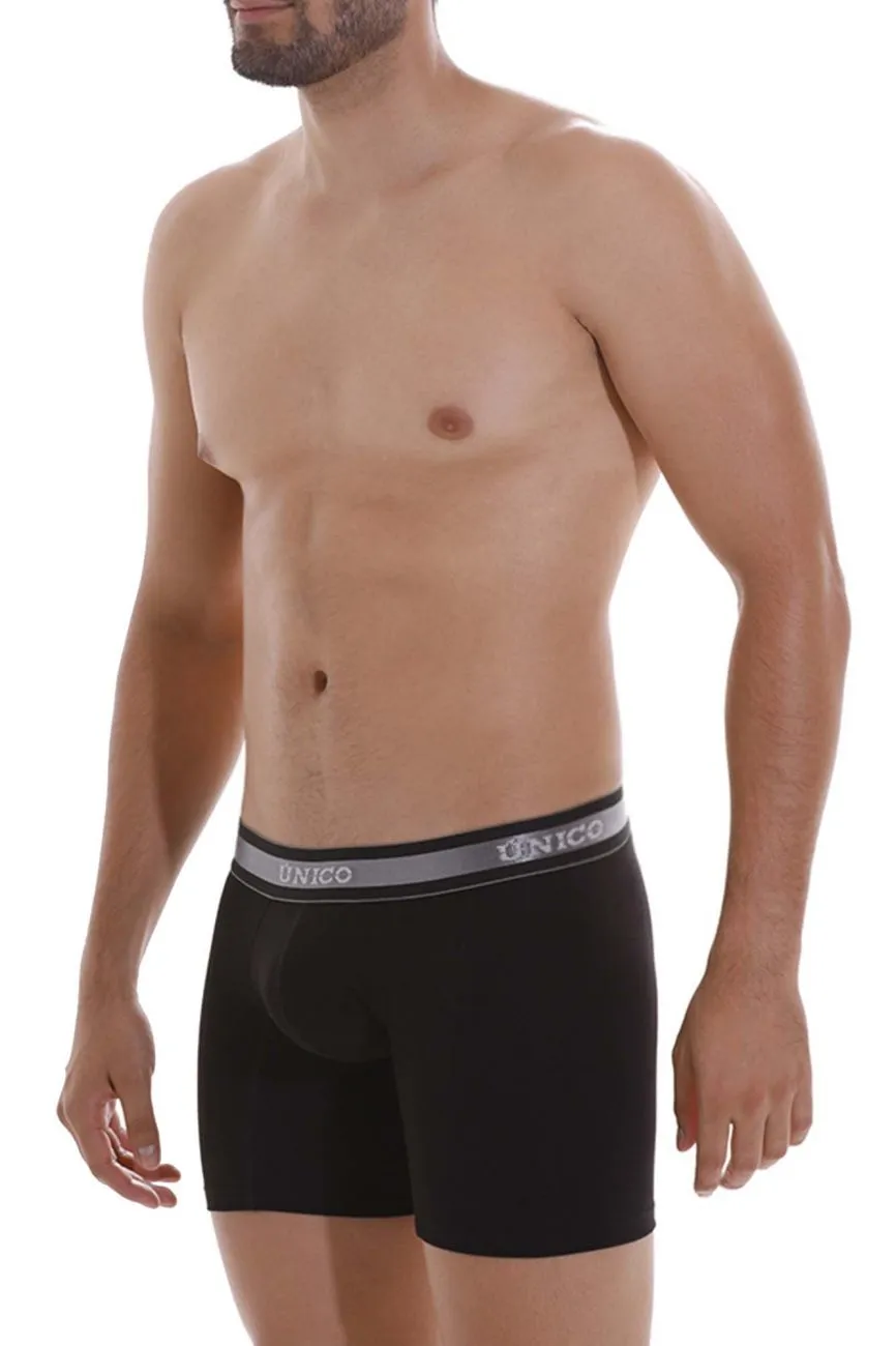 Clothing_Mundo Unico_Mens Underwear Unico 22120100211 Nebuloso A22 Boxer Briefs Color 99-Black