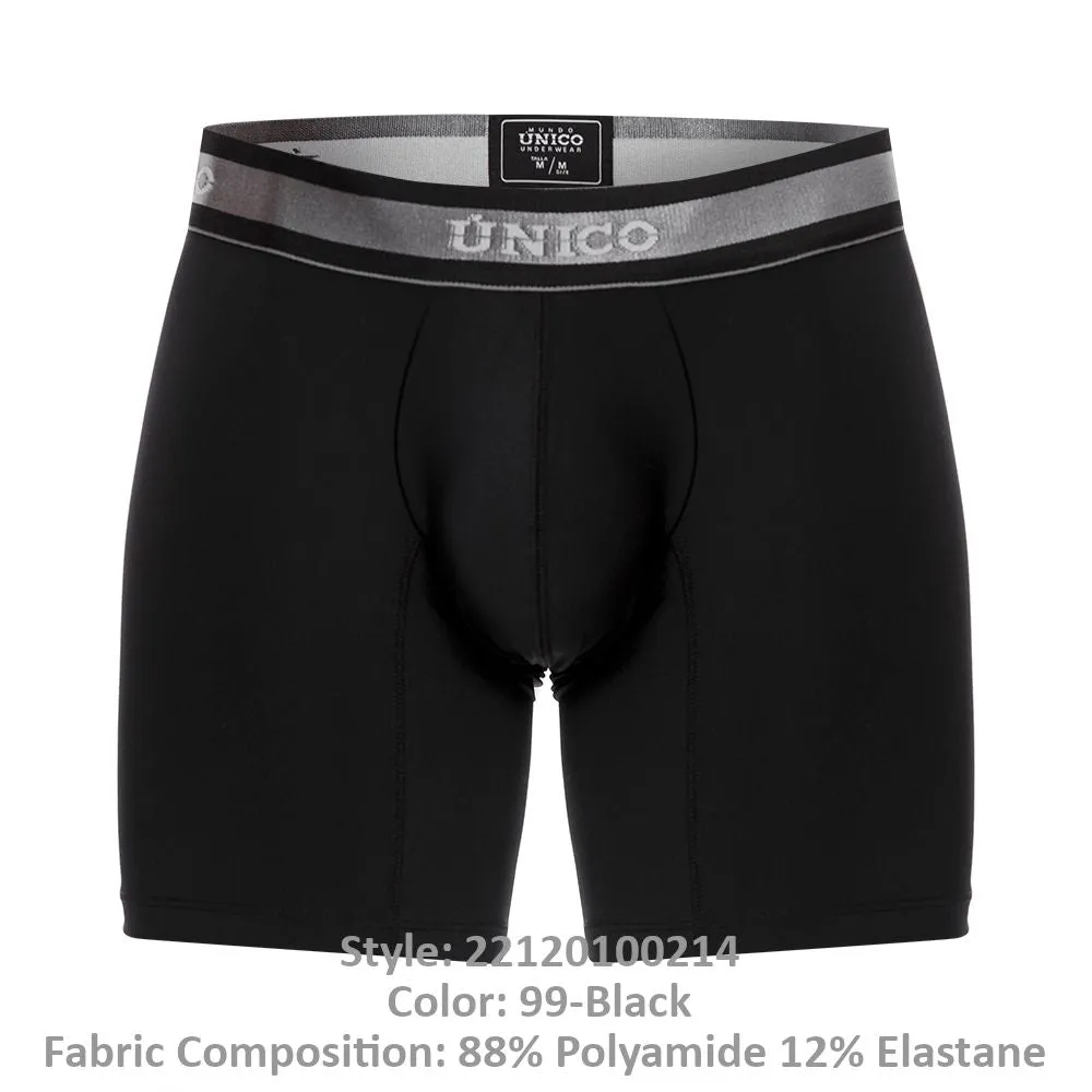 Clothing_Mundo Unico_Mens Underwear Unico 22120100214 Nebuloso M22 Boxer Briefs Color 99-Black