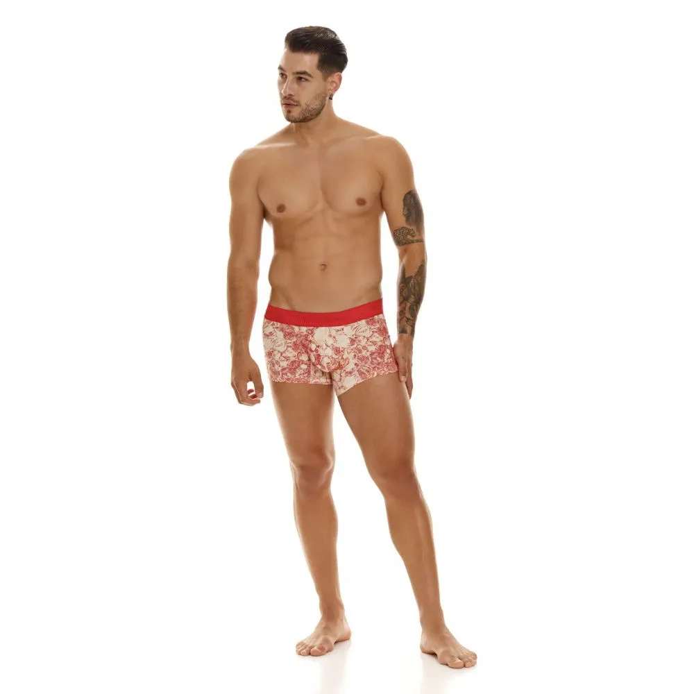 Clothing_Mundo Unico_Mens Underwear Unico 23050100119 Pompa Trunks Color 63-Coral