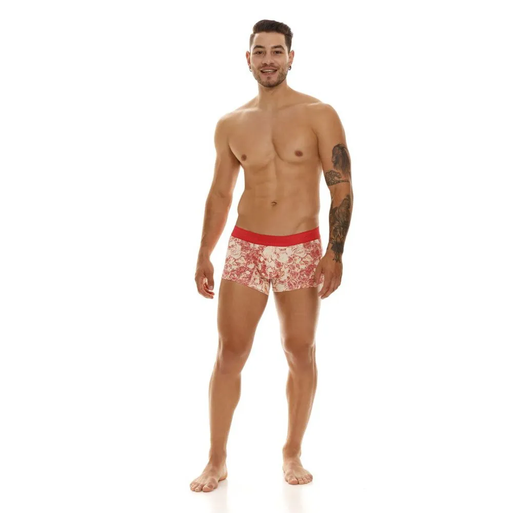 Clothing_Mundo Unico_Mens Underwear Unico 23050100119 Pompa Trunks Color 63-Coral