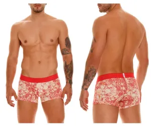 Clothing_Mundo Unico_Mens Underwear Unico 23050100119 Pompa Trunks Color 63-Coral