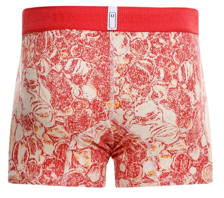 Clothing_Mundo Unico_Mens Underwear Unico 23050100119 Pompa Trunks Color 63-Coral