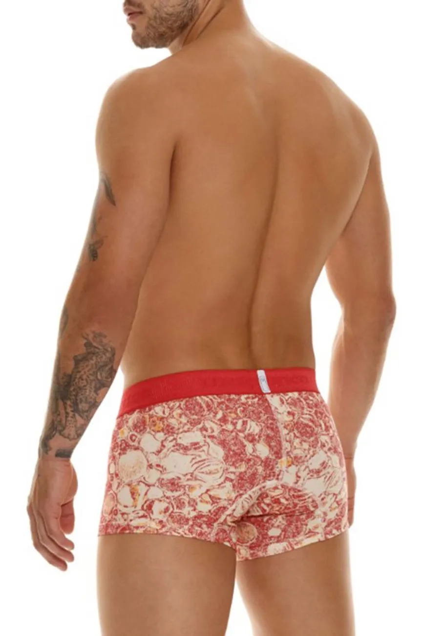 Clothing_Mundo Unico_Mens Underwear Unico 23050100119 Pompa Trunks Color 63-Coral