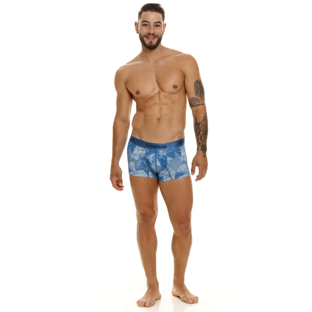 Clothing_Mundo Unico_Mens Underwear Unico 23080100102 Escantillon Trunks Color 46-Blue