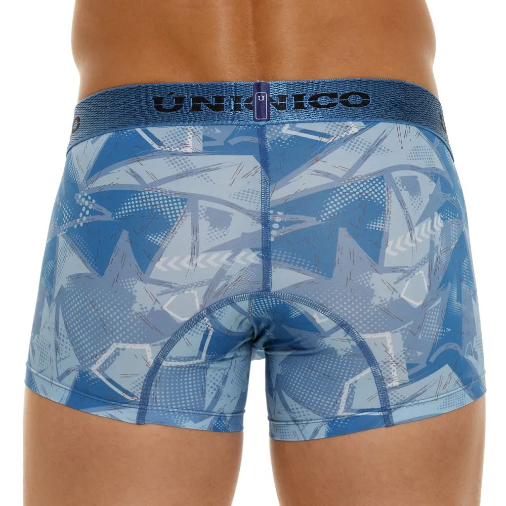 Clothing_Mundo Unico_Mens Underwear Unico 23080100102 Escantillon Trunks Color 46-Blue