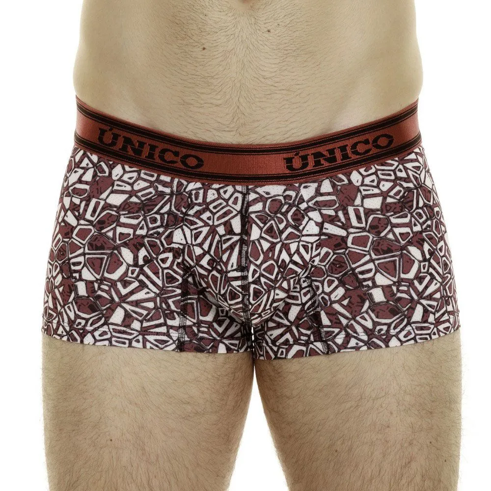Clothing_Mundo Unico_Mens Underwear Unico 24010100103 Dechado Trunks Color 89-Red