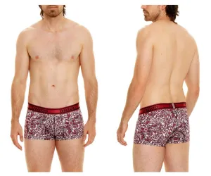 Clothing_Mundo Unico_Mens Underwear Unico 24010100103 Dechado Trunks Color 89-Red
