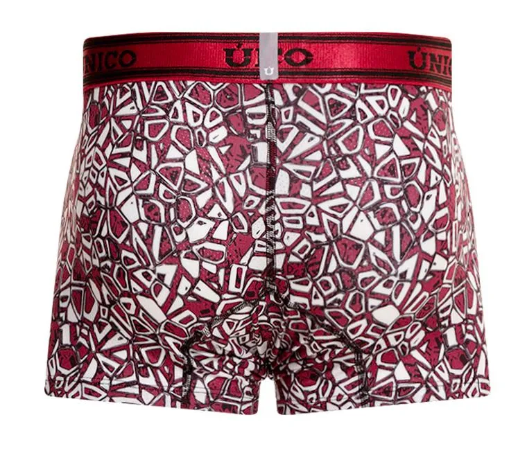 Clothing_Mundo Unico_Mens Underwear Unico 24010100103 Dechado Trunks Color 89-Red