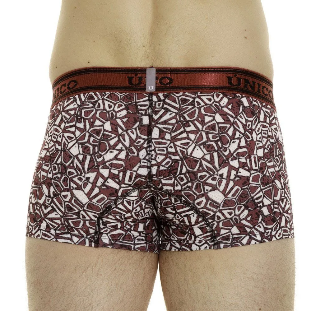 Clothing_Mundo Unico_Mens Underwear Unico 24010100103 Dechado Trunks Color 89-Red
