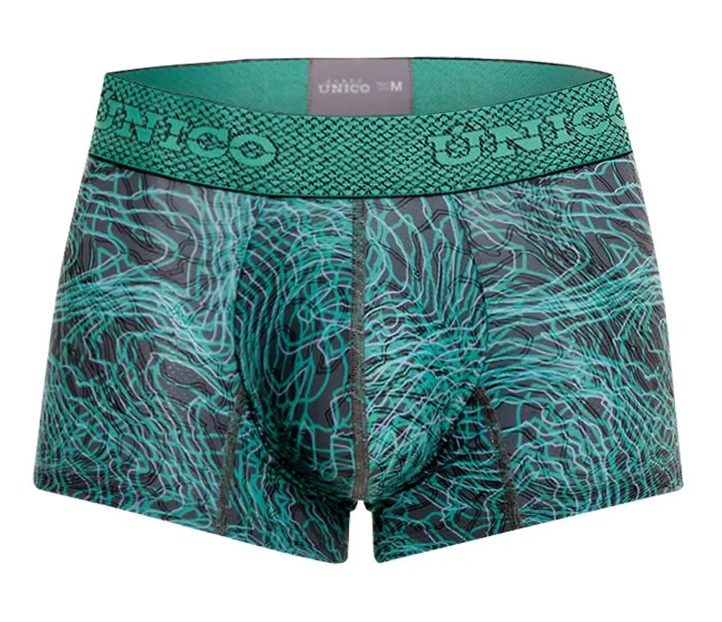 Clothing_Mundo Unico_Mens Underwear Unico 24080100105 Cairel Trunks Color 43-Green