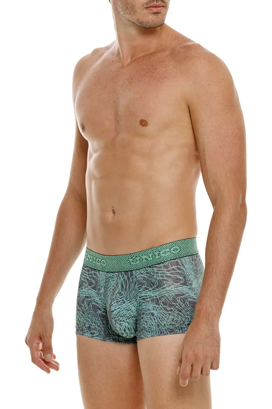 Clothing_Mundo Unico_Mens Underwear Unico 24080100105 Cairel Trunks Color 43-Green
