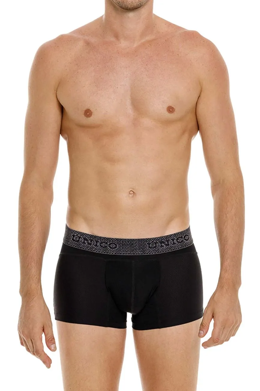 Clothing_Mundo Unico_Mens Underwear Unico 24080100122 Ardid Trunks Color 99-Black