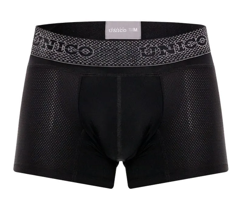 Clothing_Mundo Unico_Mens Underwear Unico 24080100122 Ardid Trunks Color 99-Black