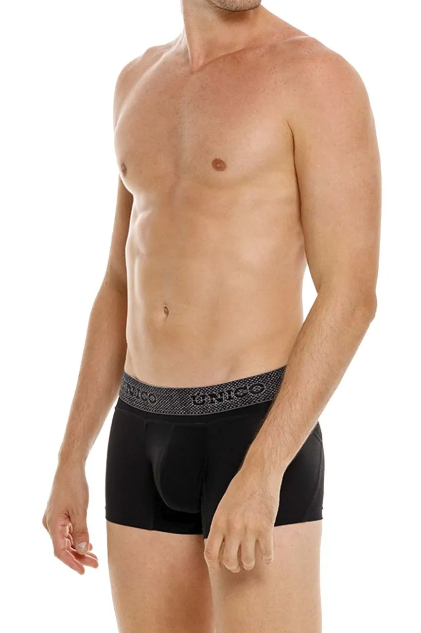 Clothing_Mundo Unico_Mens Underwear Unico 24080100122 Ardid Trunks Color 99-Black