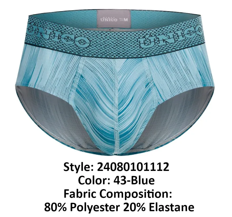 Clothing_Mundo Unico_Mens Underwear Unico 24080101112 Hilada Briefs Color 43-Blue