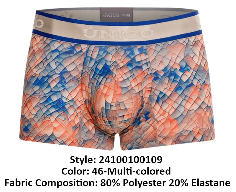 Clothing_Mundo Unico_Mens Underwear Unico 24100100109 Aforo Trunks Color 46-Multi-colored
