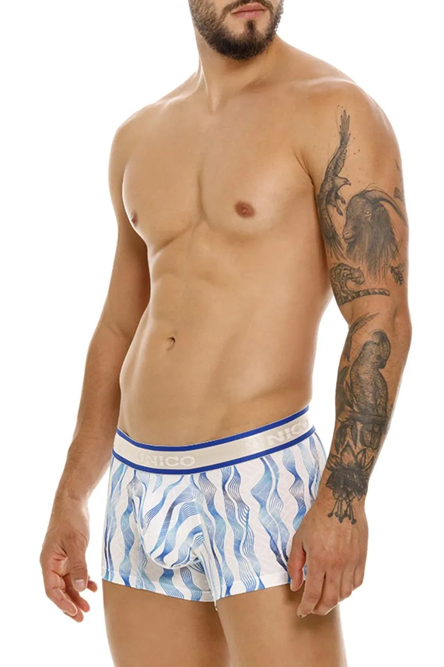 Clothing_Mundo Unico_Mens Underwear Unico 24100100116 Pomposo Trunks Color 46-White