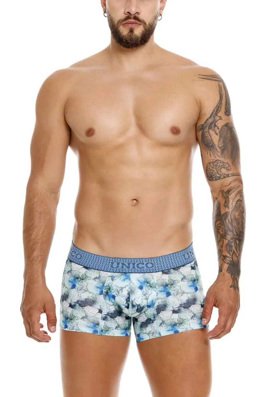 Clothing_Mundo Unico_Mens Underwear Unico 25020100104 Abalon Trunks Color 43-Blue