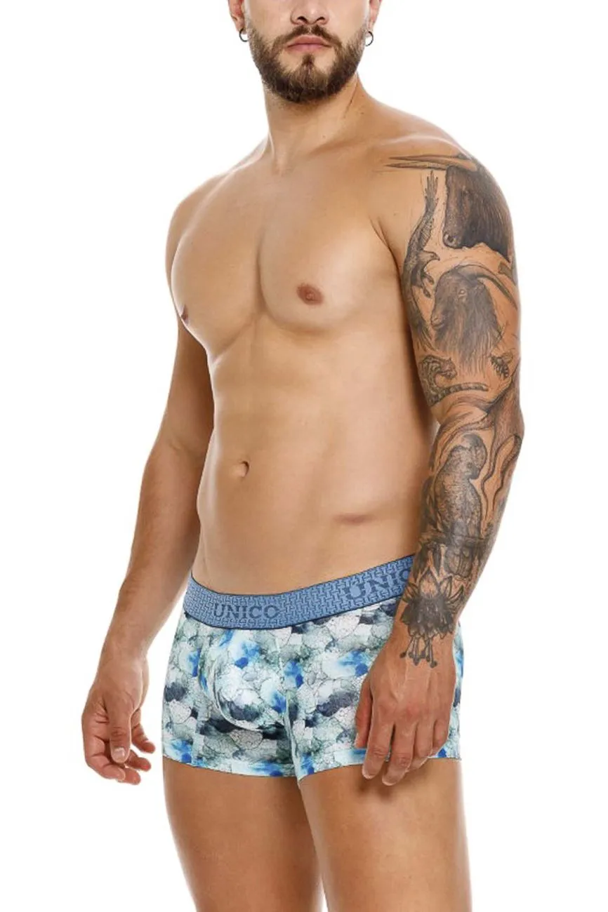 Clothing_Mundo Unico_Mens Underwear Unico 25020100104 Abalon Trunks Color 43-Blue
