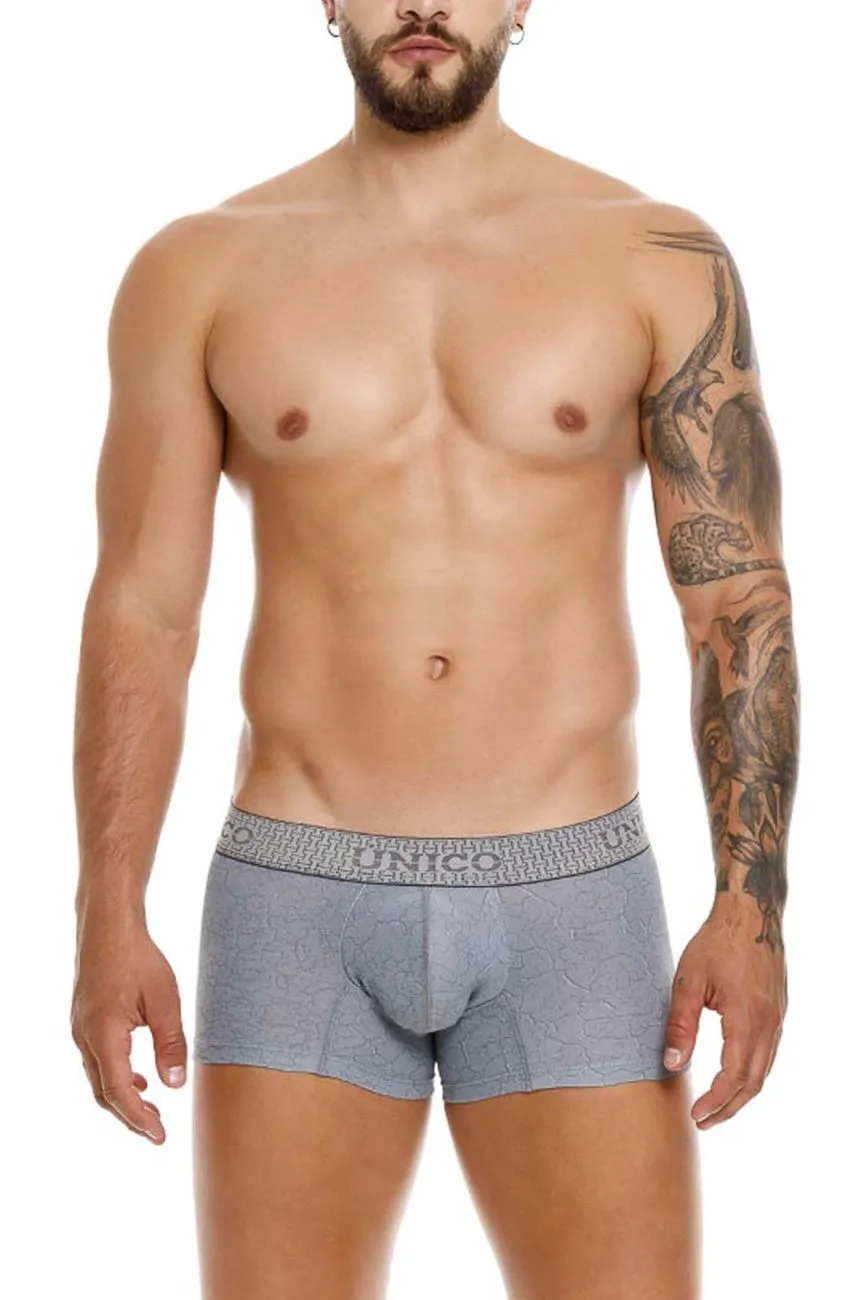 Clothing_Mundo Unico_Mens Underwear Unico 25020100116 Baldio Trunks Color 59-Gray