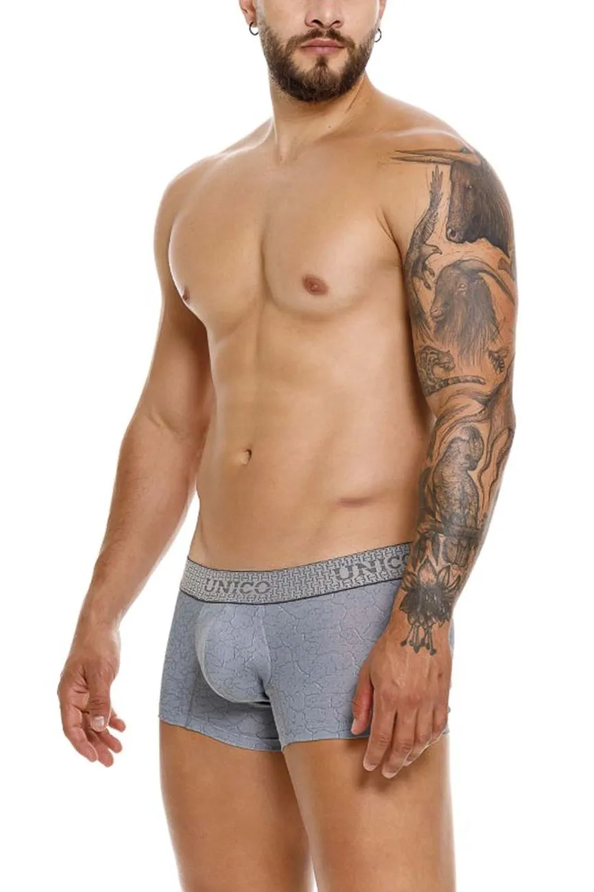 Clothing_Mundo Unico_Mens Underwear Unico 25020100116 Baldio Trunks Color 59-Gray