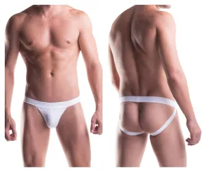 Clothing_Mundo Unico_Mens Underwear Unico 9610020100 (9612010120100) Jockstrap Cristalino Cotton Color White