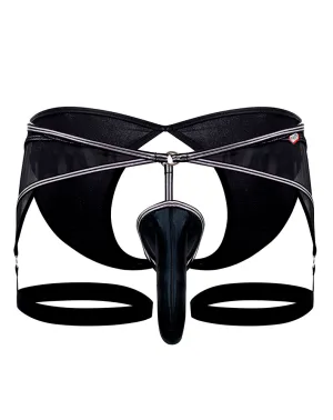 Clothing_Pikante_Mens Underwear Pikante 0987 Abuya Garter Jockstrap Black